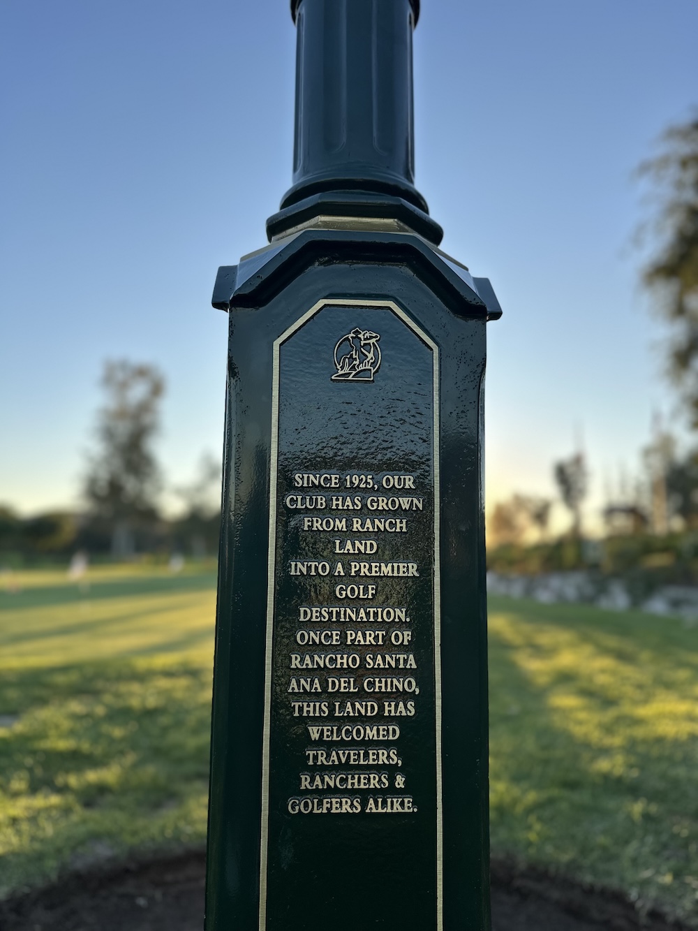 clock memorial plaque