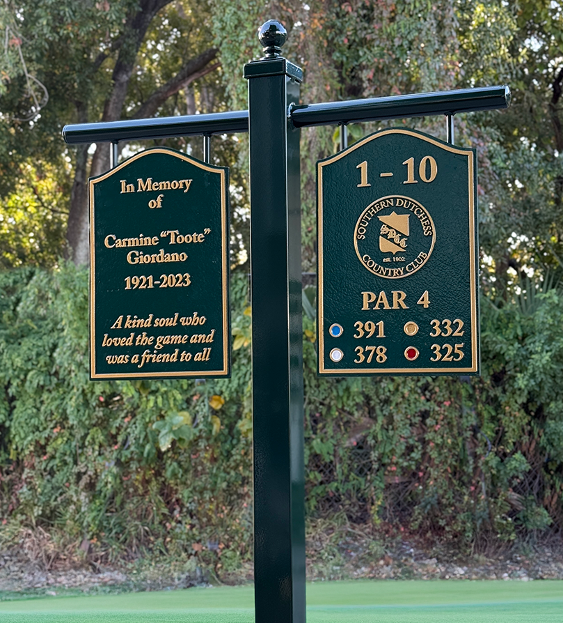 twin tee sign post